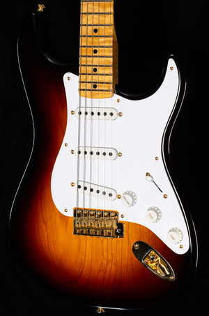 Fender Custom Shop Masterbuilt David Brown LTD 70th Anniversary 1954 Stratocaster Wide Fade 2-Color Sunburst Deluxe Closet Classic (416)