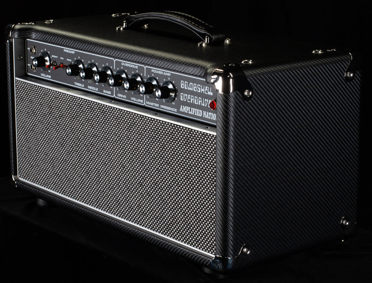 Amplified Nation Bombshell Overdrive 50W Head Black Carbon Fiber (159)