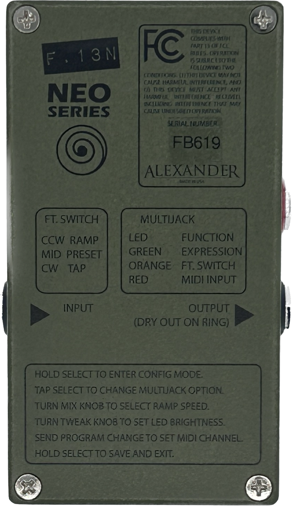 Alexander F.13N Sci Fi Flanger Neo Series - Willcutt Guitars