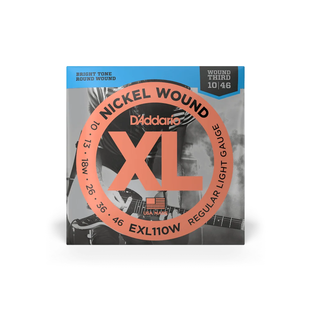 D'Addario EXL110W Regular Light Wound 3rd Electric Guitar Strings