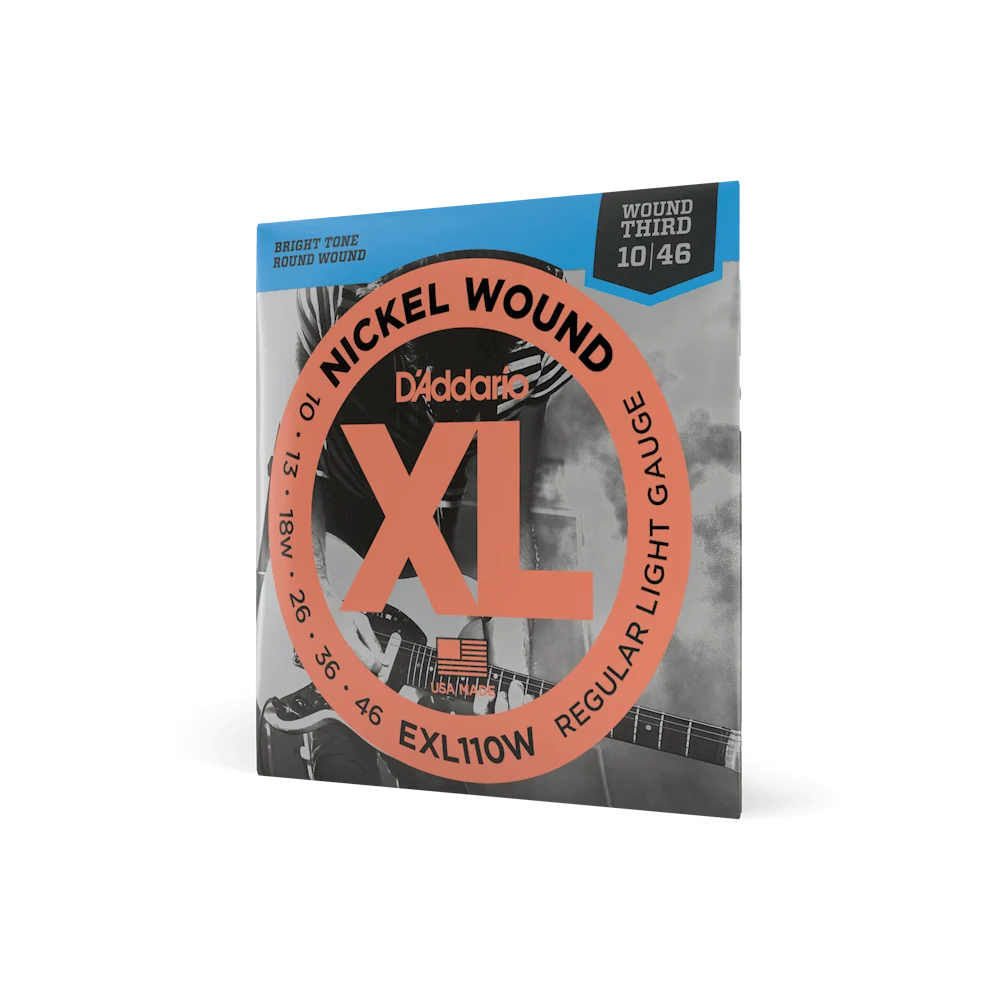 D'Addario EXL110W Regular Light Wound 3rd Electric Guitar Strings