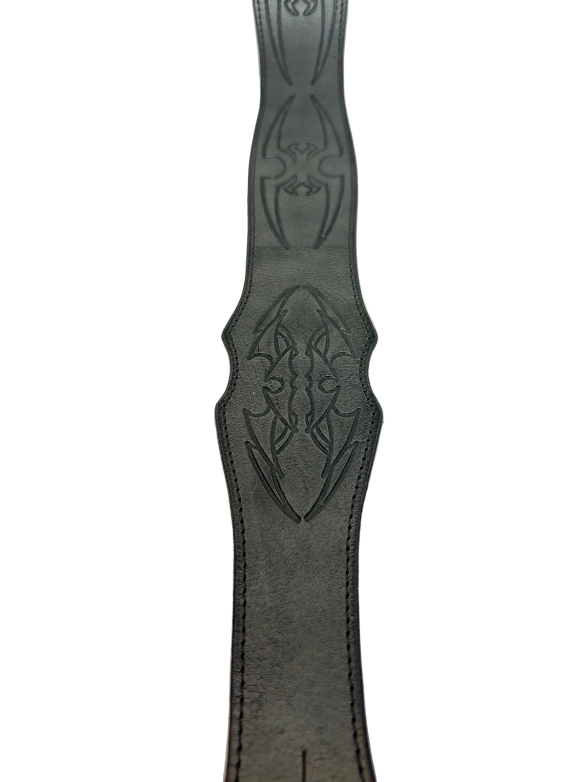 Spyder Leather Guitar Strap Black