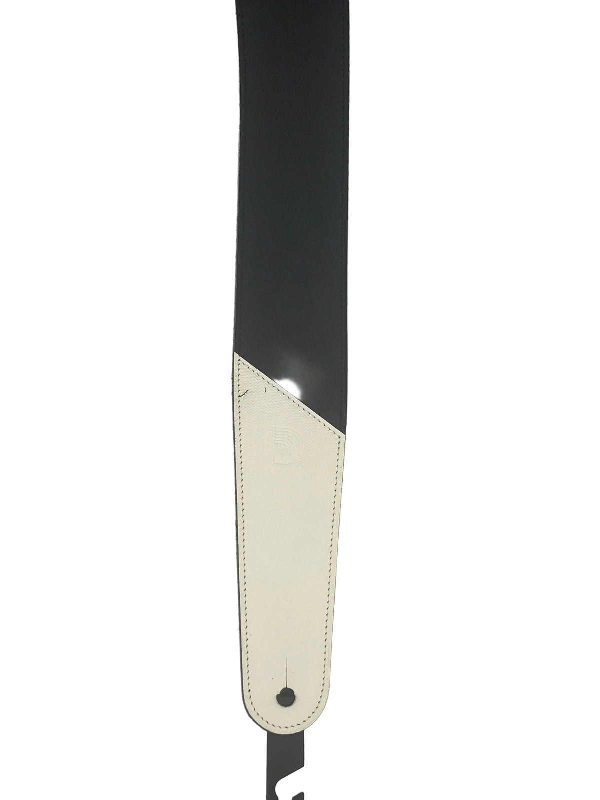D’Addario Leather Strap w/ Colored Ends White