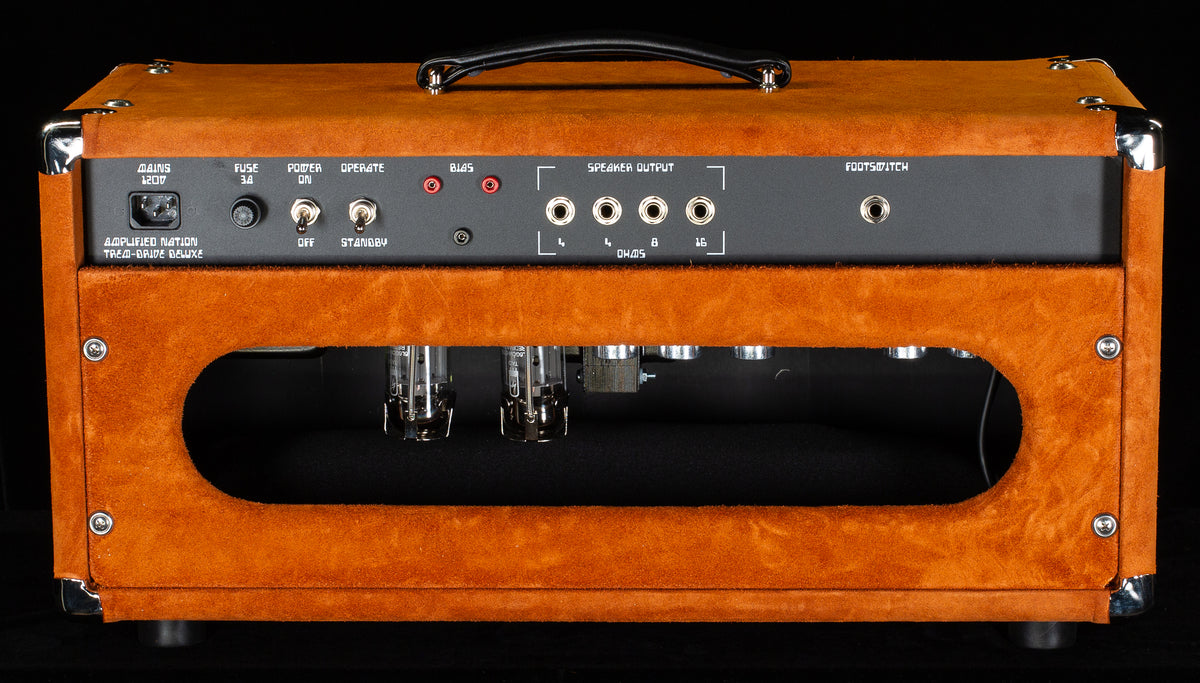 Amplified Nation Trem-Drive Deluxe Head Golden Brown Suede / Black 50w (027)
