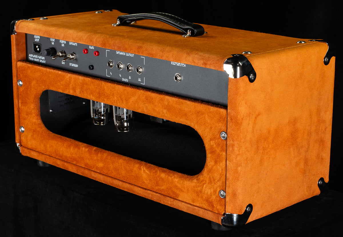 Amplified Nation Trem-Drive Deluxe Head Golden Brown Suede / Black 50w (027)