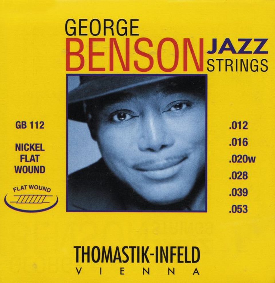 Thomastik-Infeld GB112 George Benson Flatwound Jazz Guitar Strings - .012-.053 Medium-Light
