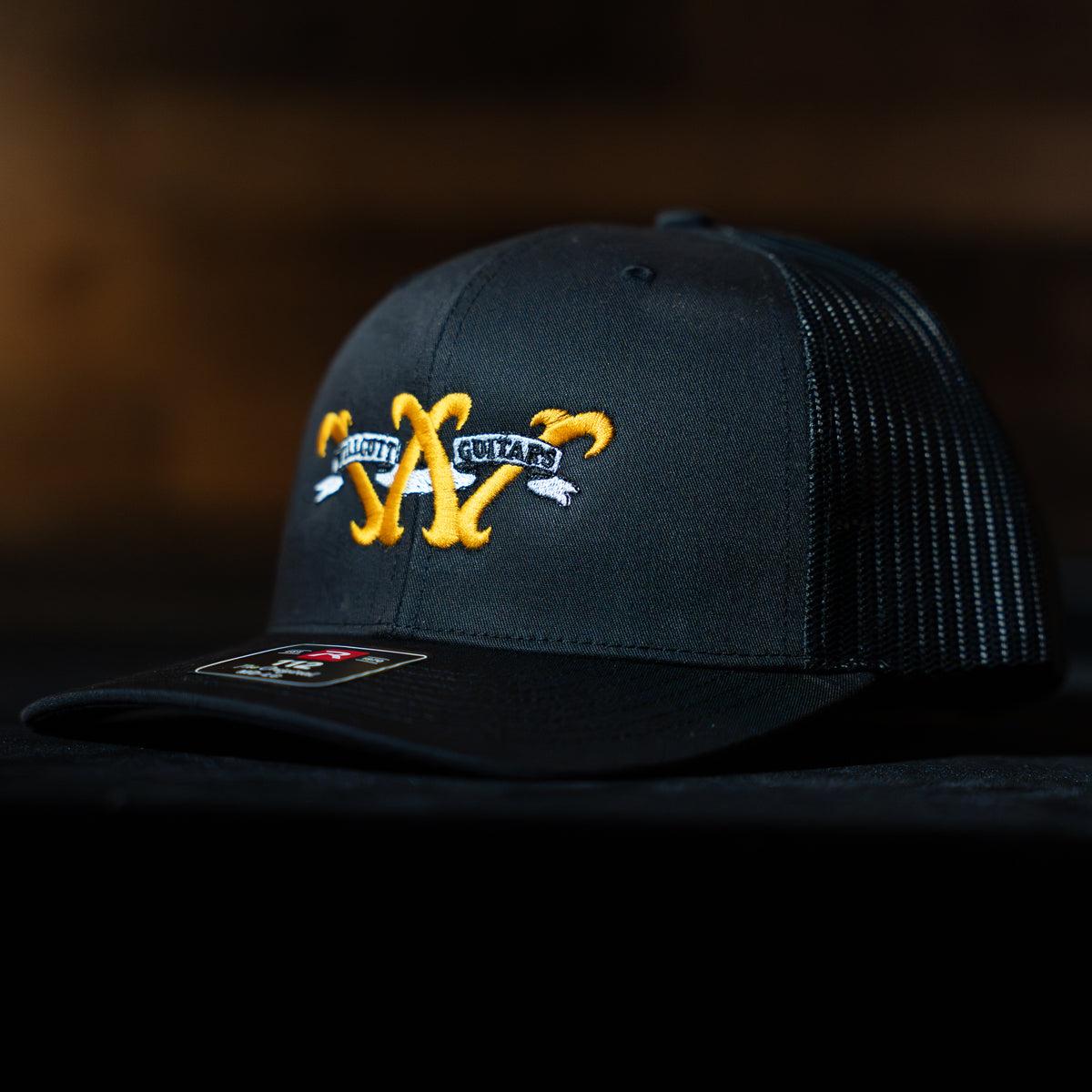 Willcutt Guitars Trucker Hat Gold Logo