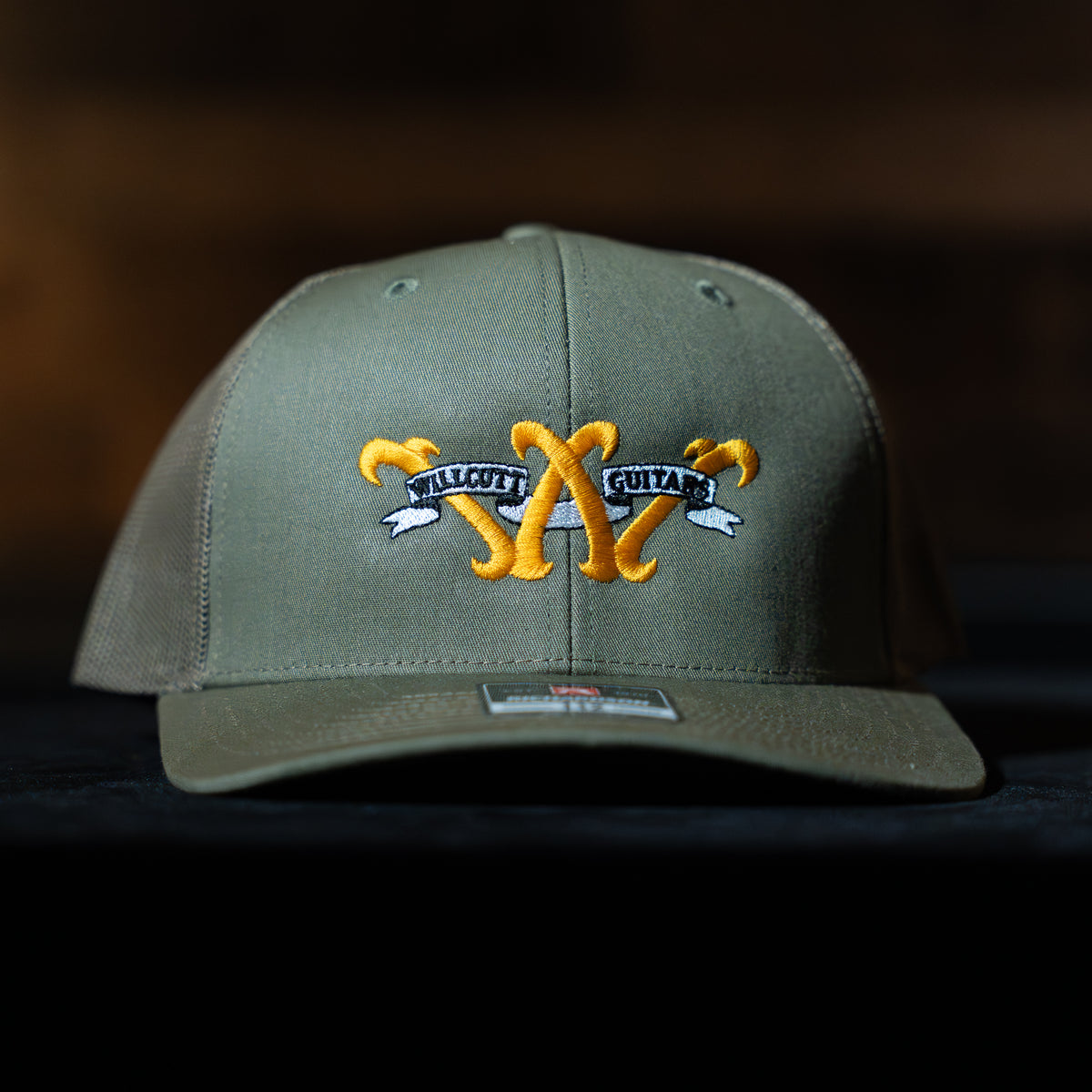 Willcutt Guitars Trucker Hat Gold Logo