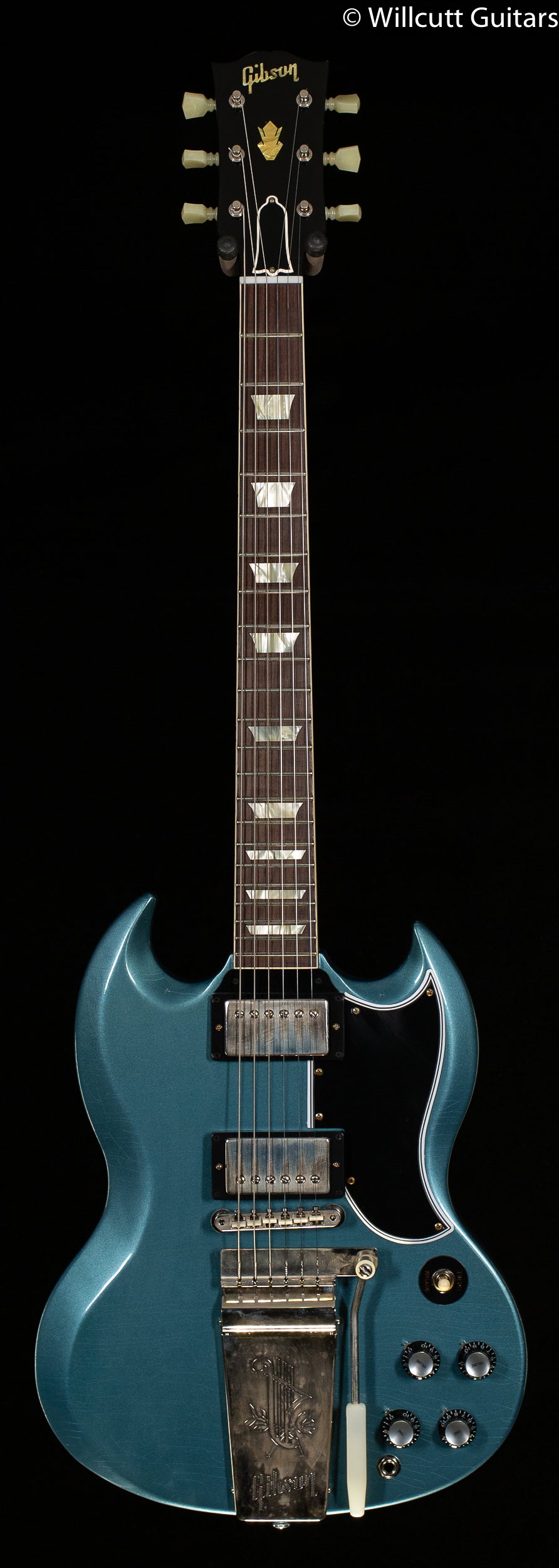 Gibson Custom Shop 1964 SG Standard Reissue Maestro Pelham Blue Ultra Light Aged Murphy Lab