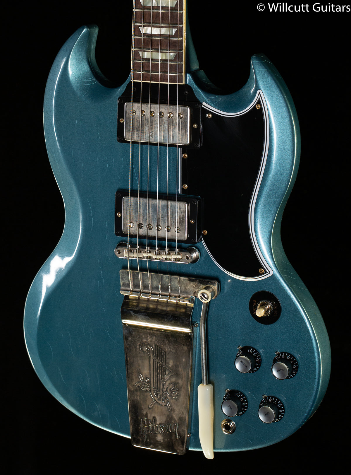Gibson Custom Shop 1964 SG Standard Reissue Maestro Pelham Blue Ultra Light Aged Murphy Lab