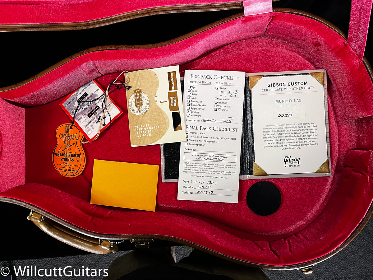 Gibson CustomShop 1960 Les Paul Standard Murphy Lab Light Aged Tomato Soup Burst (313)