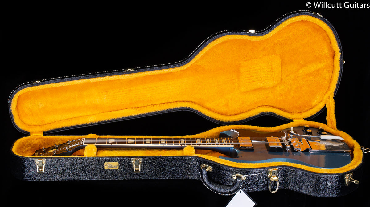 Gibson Custom Shop 1964 SG Standard Reissue w/ Maestro Vibrola Antique Pelham Blue - Light Aged NH