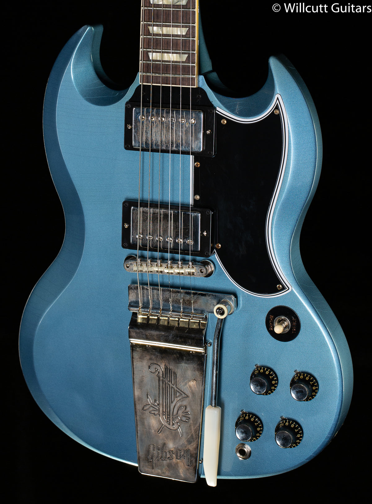 Gibson Custom Shop 1964 SG Standard Reissue Maestro Pelham Blue Ultra Light Aged Murphy Lab