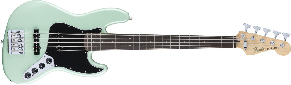 Fender Deluxe Active Jazz Bass V Surf Pearl - Willcutt Guitars