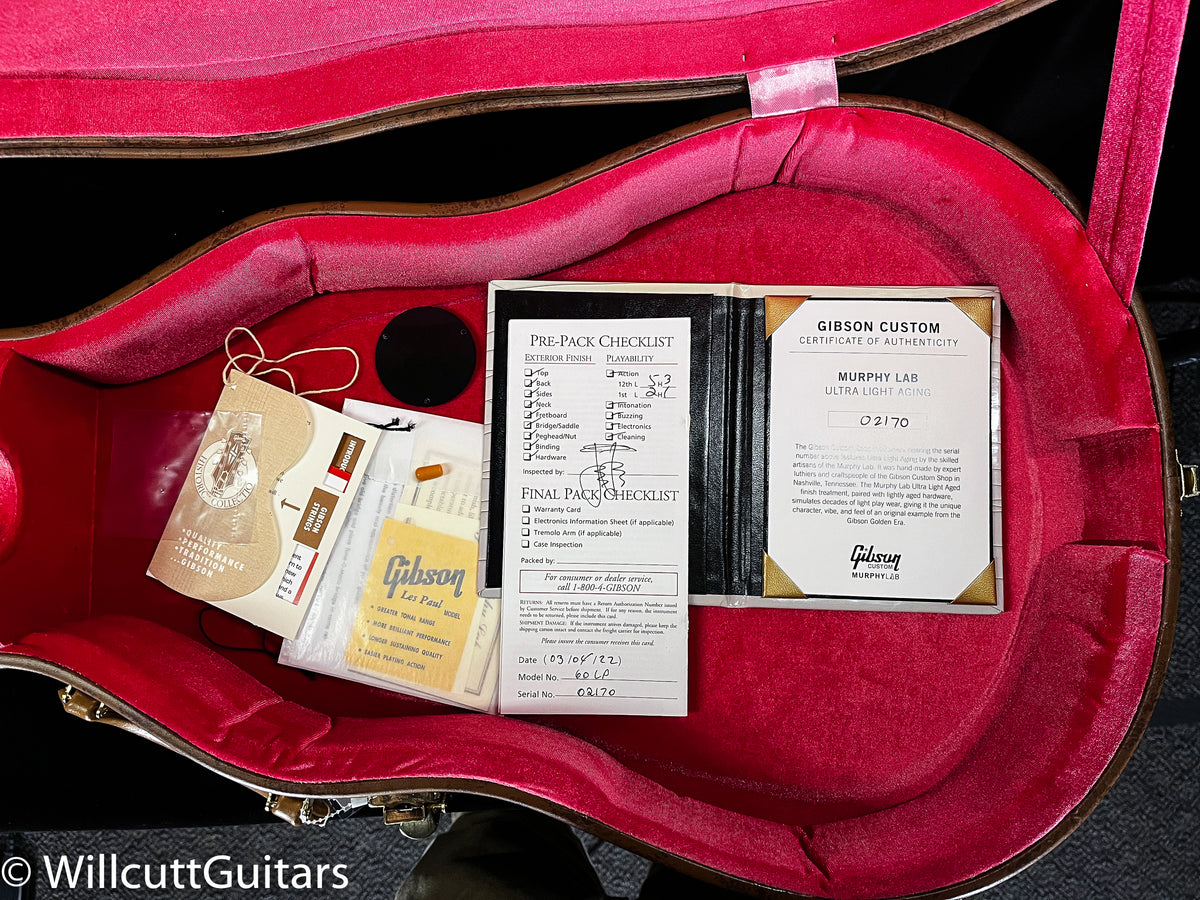 Gibson Custom Shop 1960 Les Paul Standard Murphy Lab Ultra Light Aged Orange Lemon Fade (170)