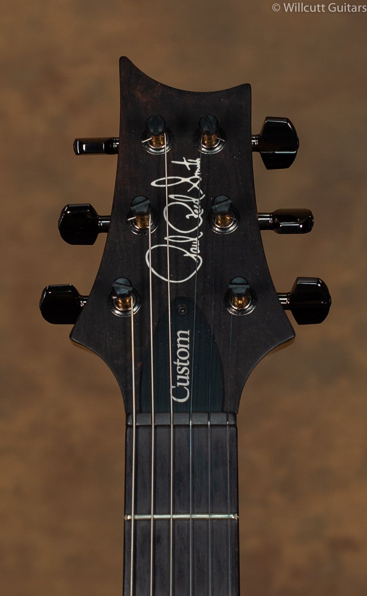 PRS Custom 24 Wood Library Whale Blue Quilt 10 USED