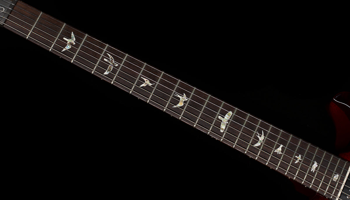 PRS Custom 24 Black Gold Dark Cherry Wraparound Burst