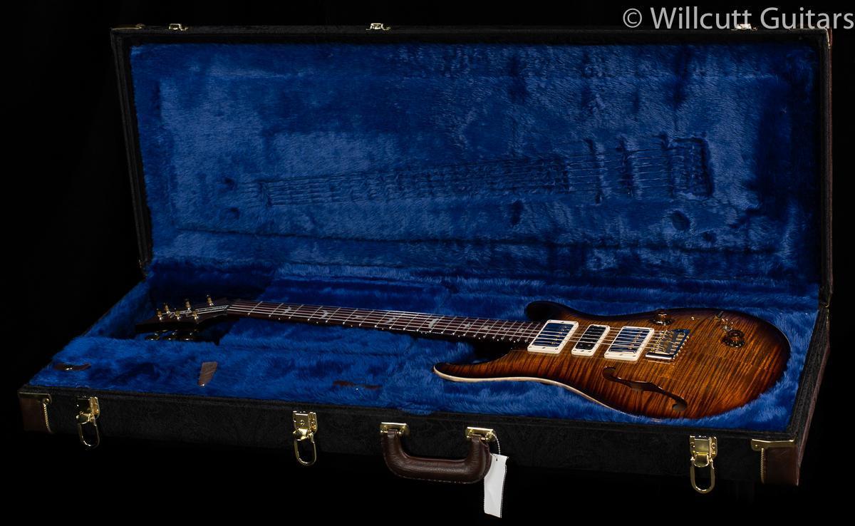 PRS Special Semi Hollow LTD Wood Library Flame Maple Neck Black Gold