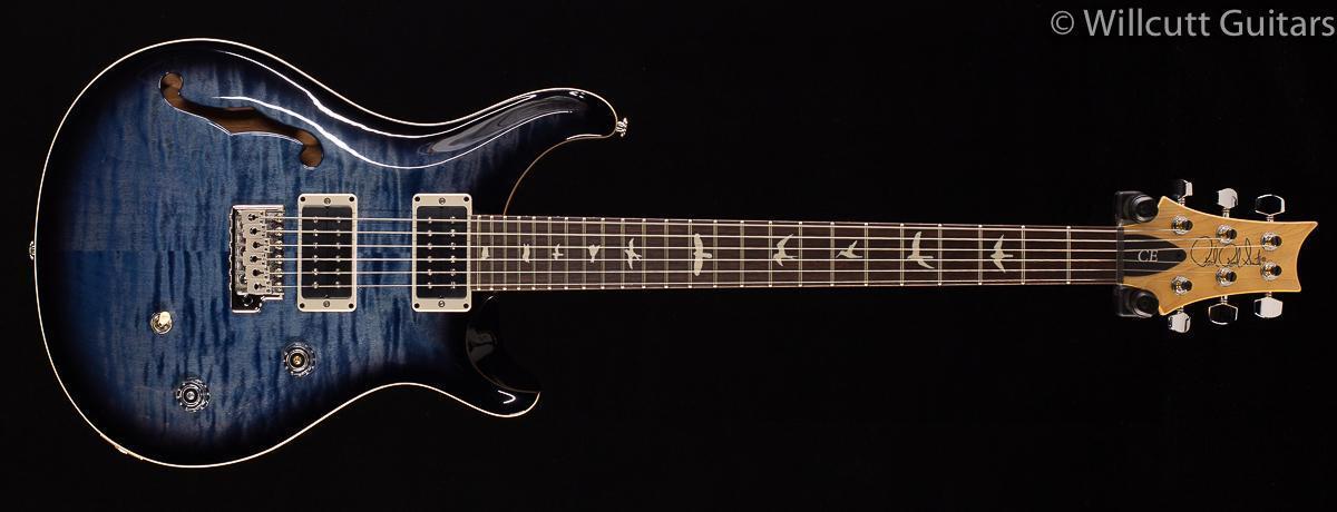 PRS CE24 Semi-Hollow Faded Blue Smoke Burst