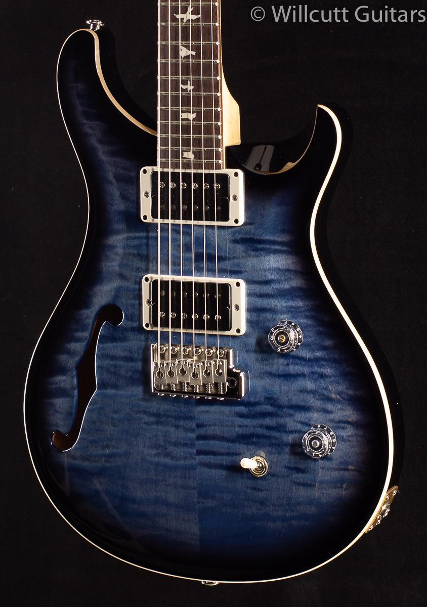 PRS CE24 Semi-Hollow Faded Blue Smoke Burst