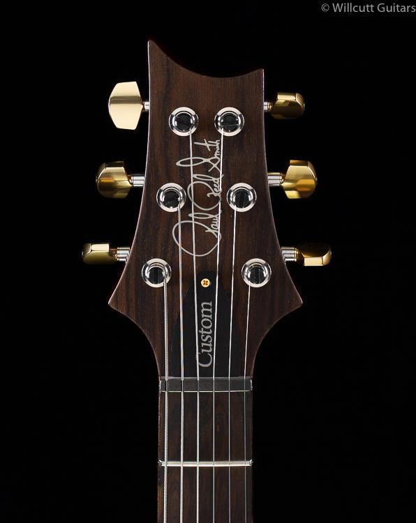 PRS Custom 24-08 Wood Library Dark Cherry Burst Flame Maple Neck
