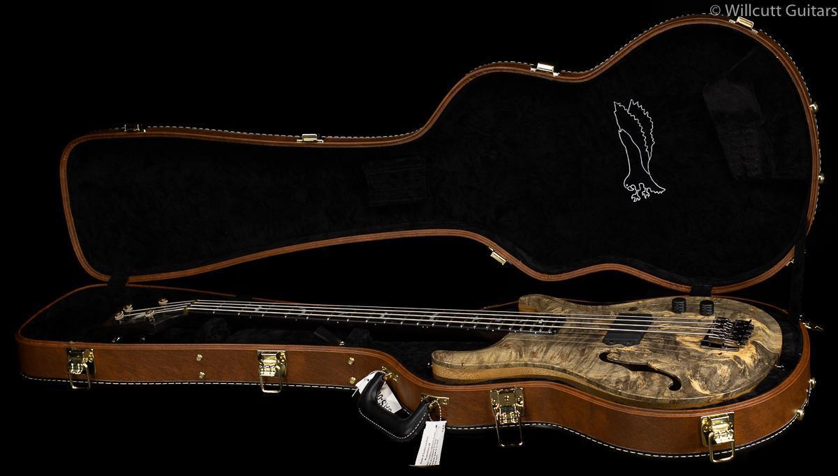 PRS Private Stock 8124 SS Bass Hollowbody Buckeye Burl Bass Guitar