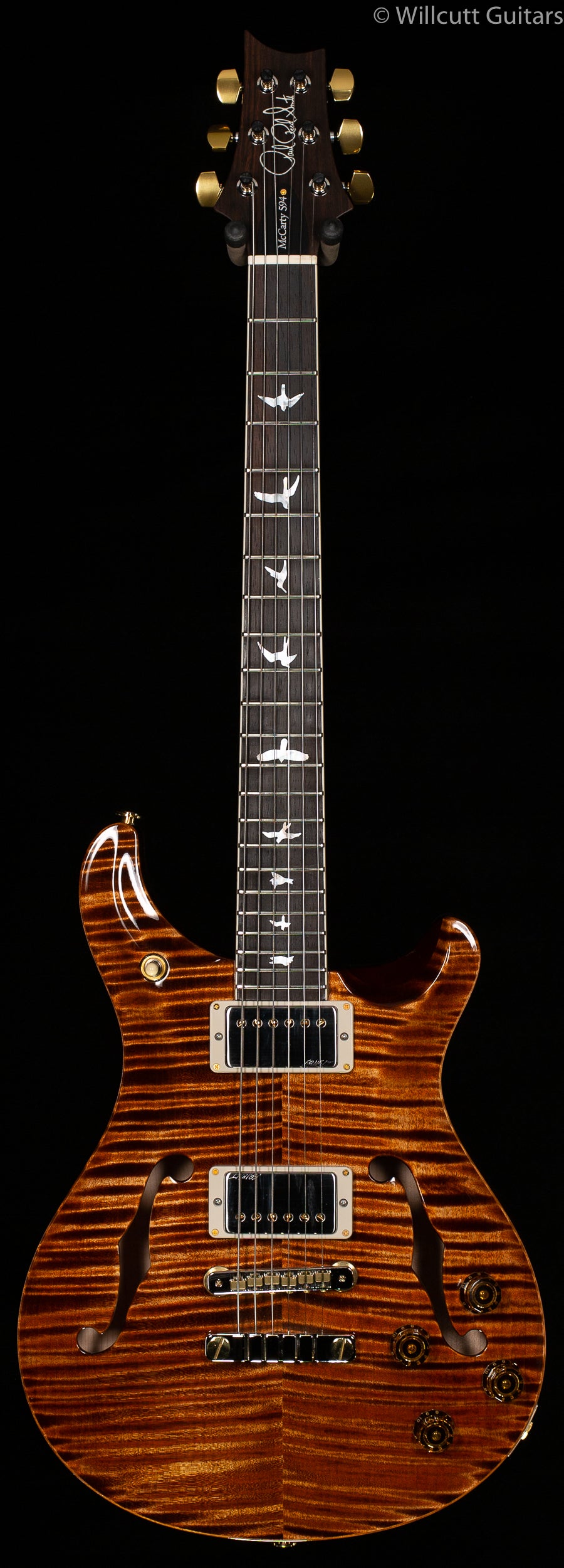 PRS Wood Library McCarty 594 Hollowbody II Copper 10 Top Brazilian Rosewood