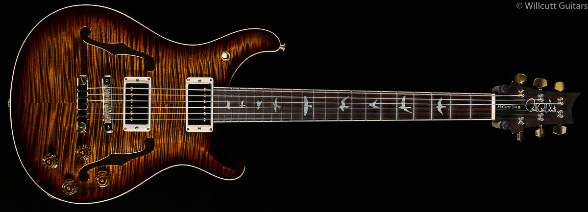 PRS Wood Library McCarty 594 Hollowbody II Black Gold Burst 10 Top Brazilian Rosewood