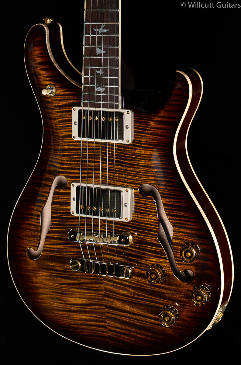 PRS Wood Library McCarty 594 Hollowbody II Black Gold Burst 10 Top Brazilian Rosewood