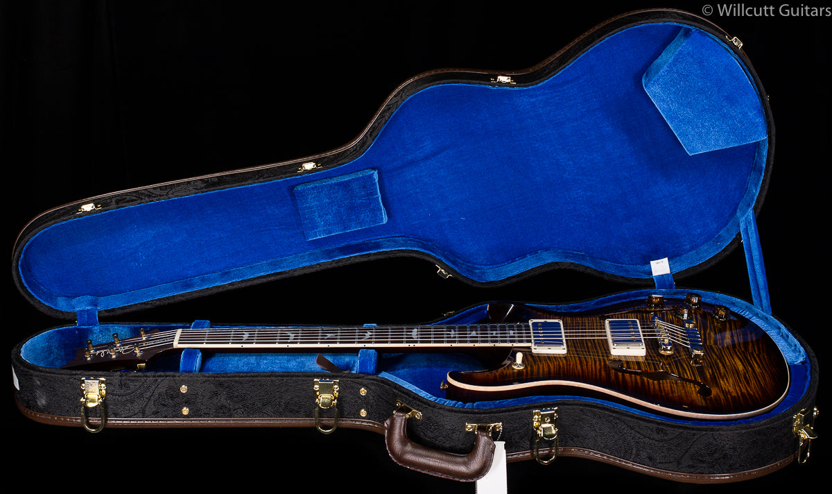 PRS Wood Library McCarty 594 Hollowbody II Black Gold Burst 10 Top Brazilian Rosewood