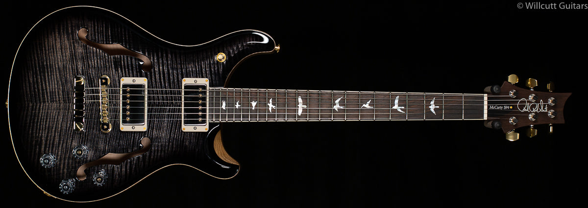 PRS Wood Library McCarty 594 Hollowbody II Charcoal Burst 10 Top Brazilian Rosewood