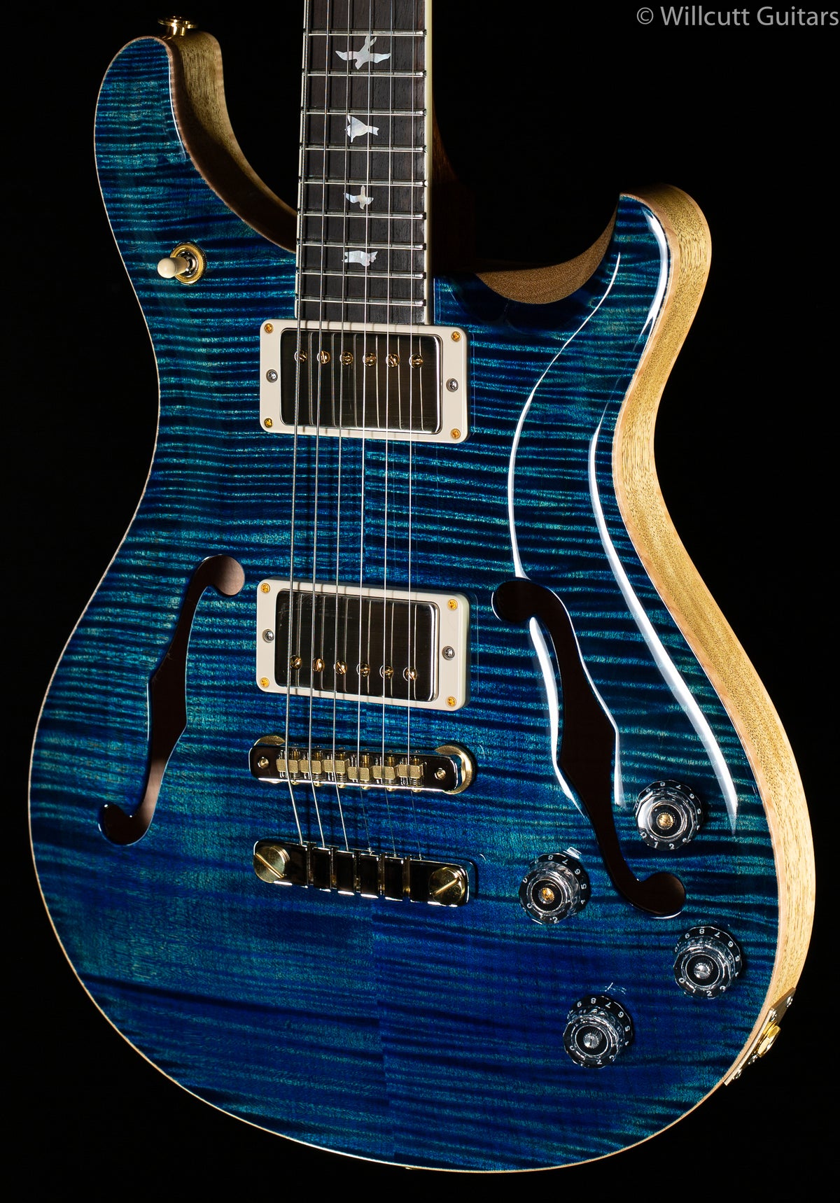 PRS Wood Library McCarty 594 Hollowbody II River Blue 10 Top Brazilian Rosewood