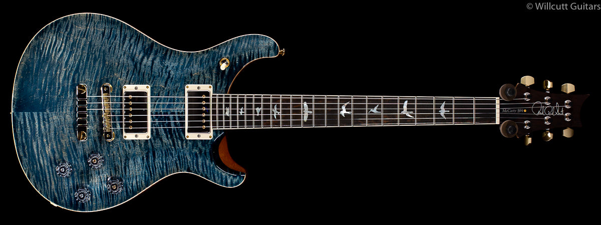PRS McCarty 594 Wood Library Faded Whale Blue 10 Top Brazilian Rosewood