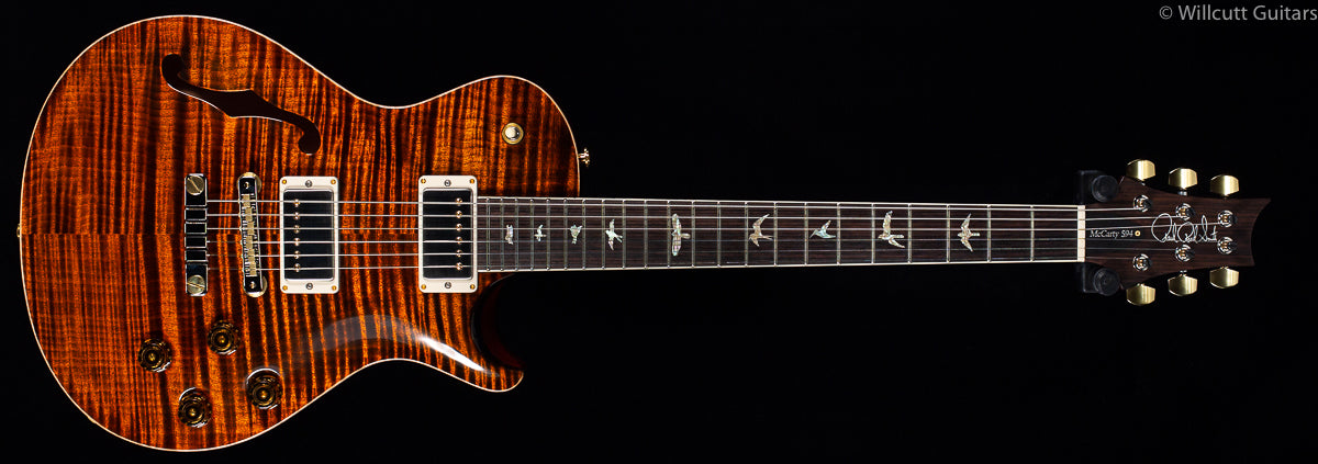 PRS McCarty Singlecut 594 Semi-Hollow Orange Tiger 10 Top (032)