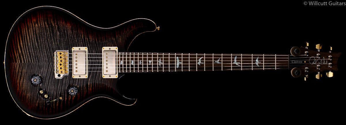 PRS Custom 24-08 Wood Library Burnt Maple Leaf Flame Maple Neck (334)