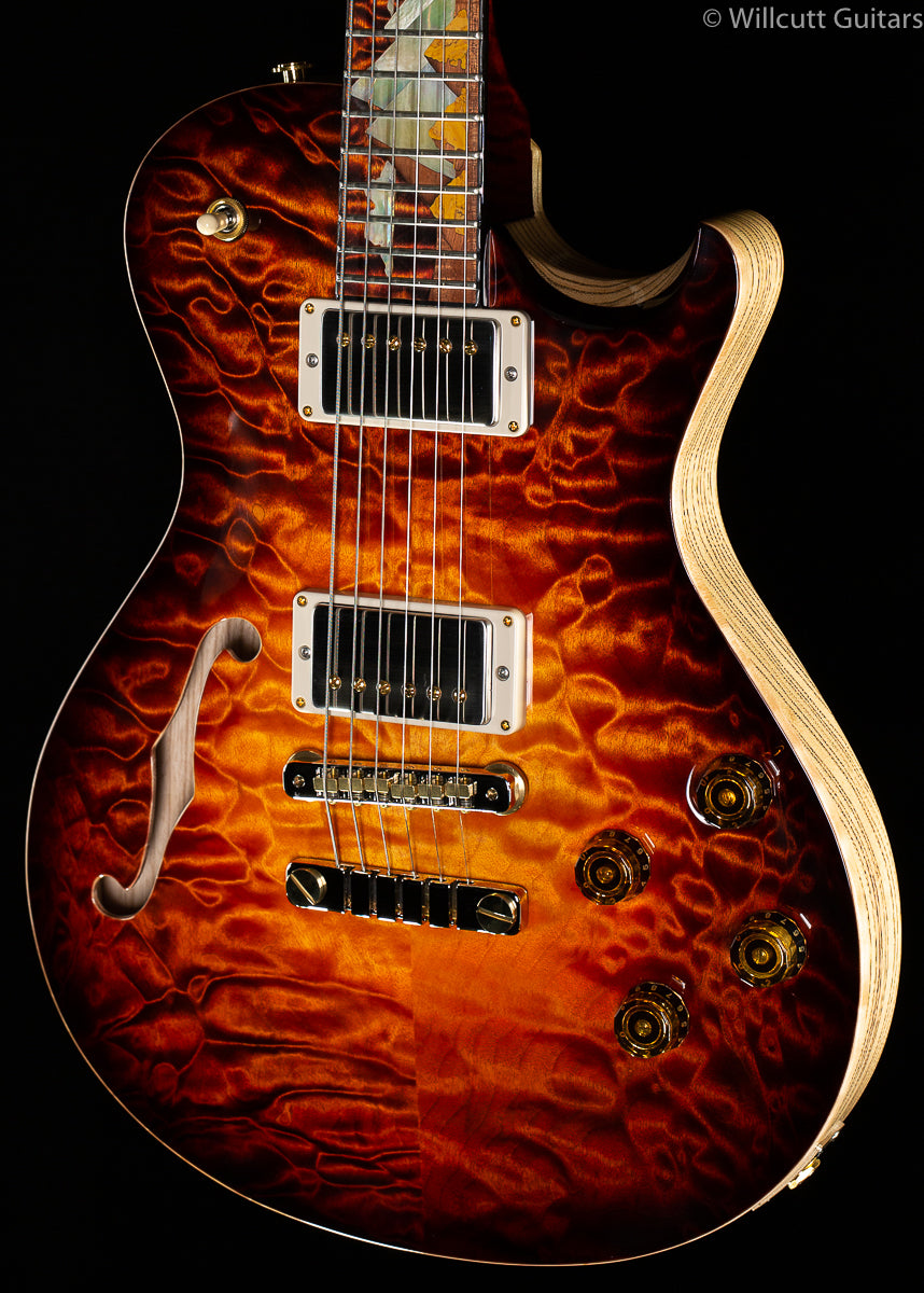 PRS Private Stock 7442 Single Cut 594 Pyramid Inlays Electric Tiger Glow