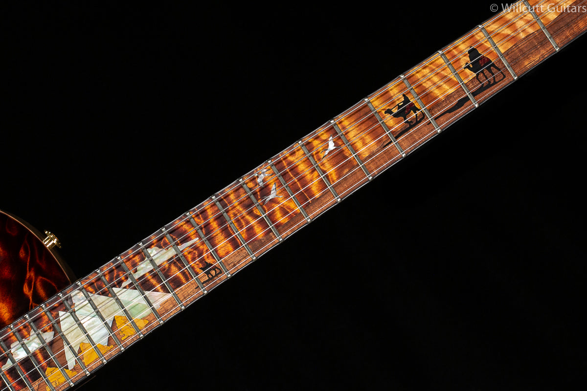 PRS Private Stock 7442 Single Cut 594 Pyramid Inlays Electric Tiger Glow