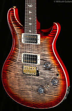 PRS Custom 24 Piezo Charcoal Cherry Burst 10 Top (972) - Willcutt