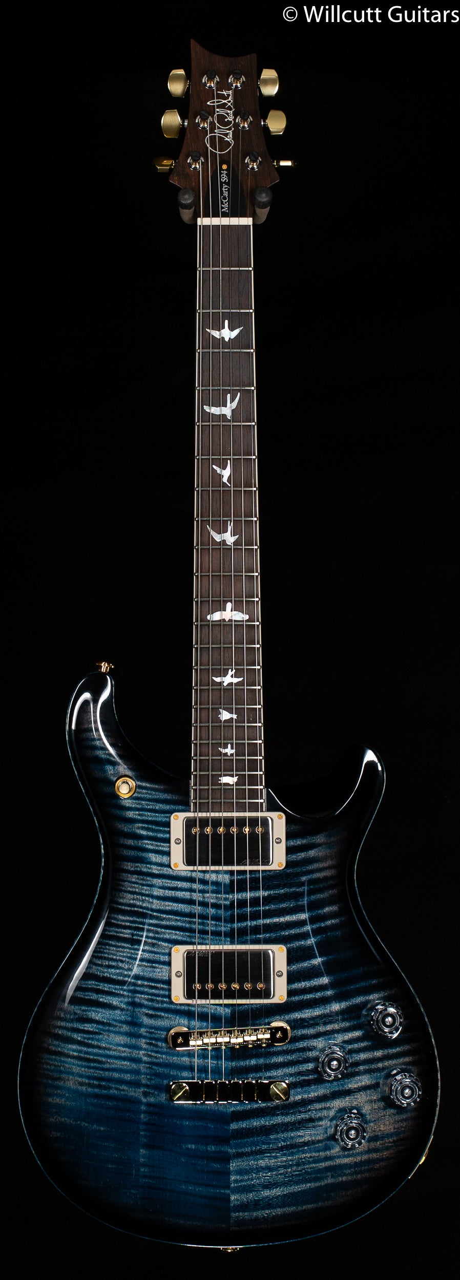 PRS Wood Library McCarty 594 Whale Blue Smokeburst Blue Binding Rosewood Neck