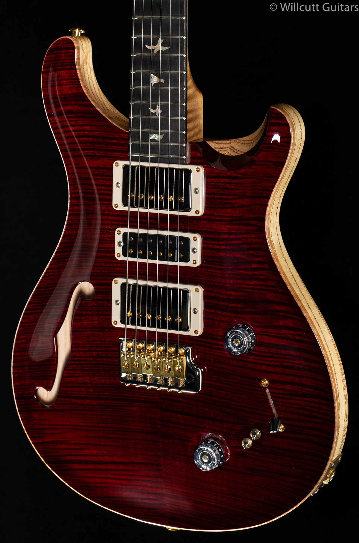 PRS Wood Library Special 22 Semi Hollow Red Tiger Torrefied Maple Neck
