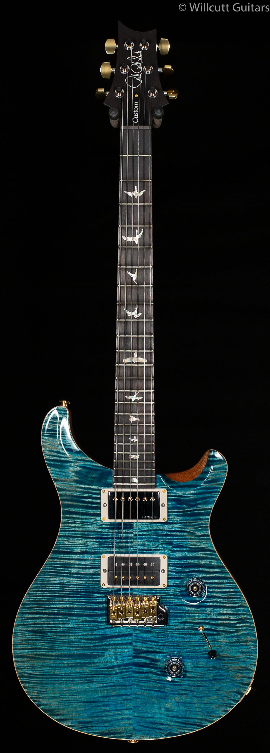 PRS Wood Library Custom 24 &quot;Fatback&quot; Aquableux Artist Top Flamed Maple Neck