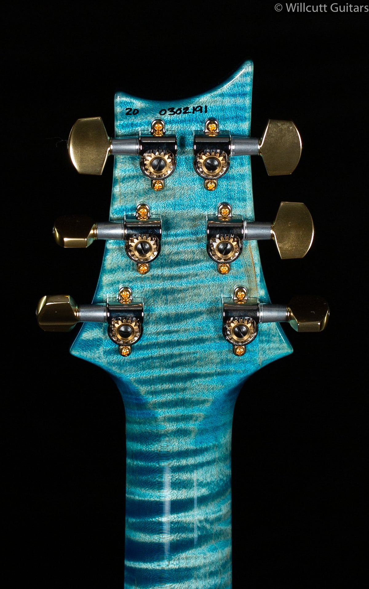 PRS Wood Library Custom 24 &quot;Fatback&quot; Aquableux Artist Top Flamed Maple Neck