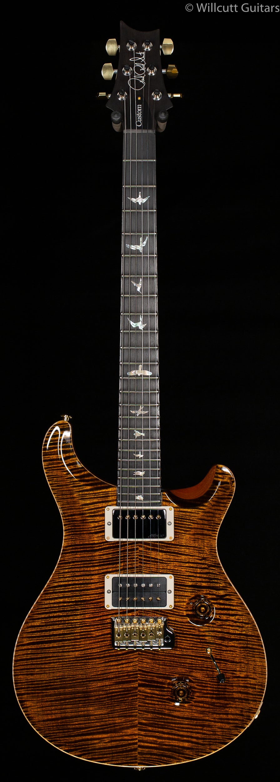 PRS Wood Library Custom 24 &quot;Fatback&quot; Yellow Tiger Artist Top Flamed Maple Neck