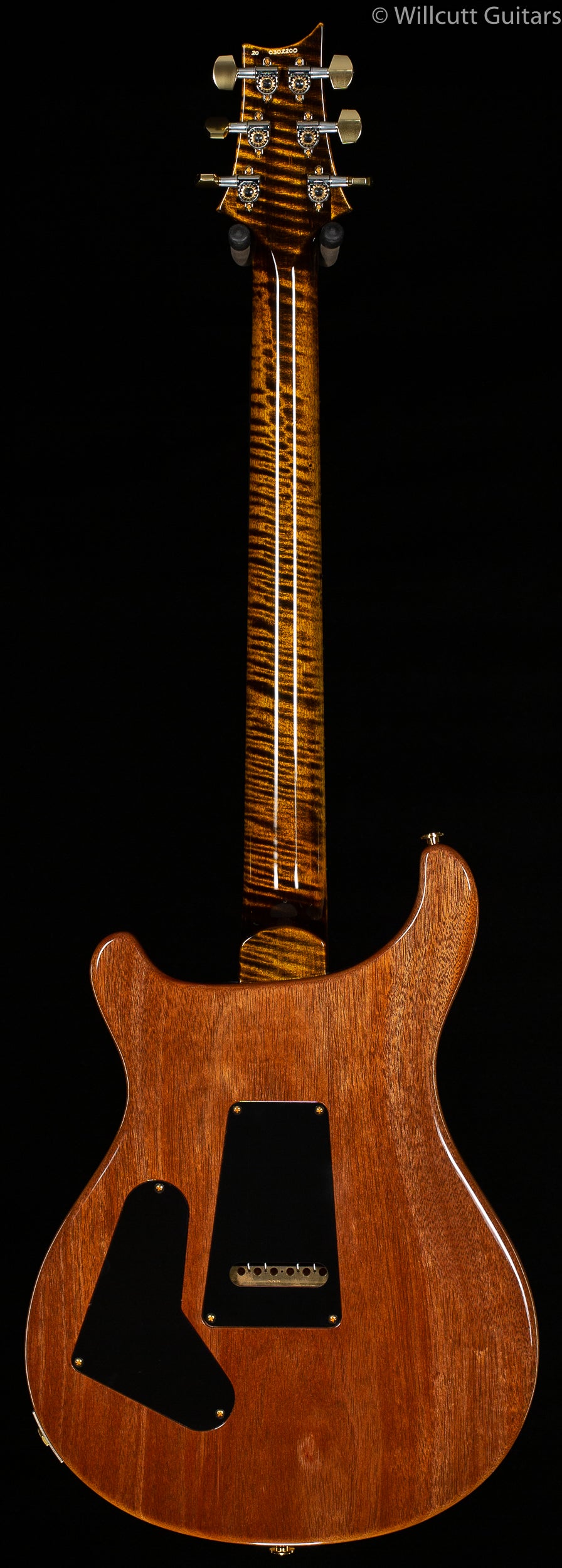 PRS Wood Library Custom 24 &quot;Fatback&quot; Yellow Tiger Artist Top Flamed Maple Neck