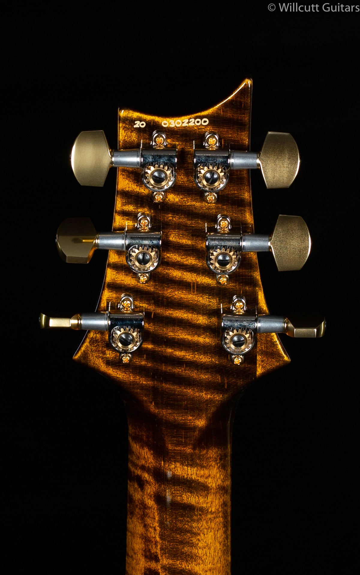 PRS Wood Library Custom 24 &quot;Fatback&quot; Yellow Tiger Artist Top Flamed Maple Neck