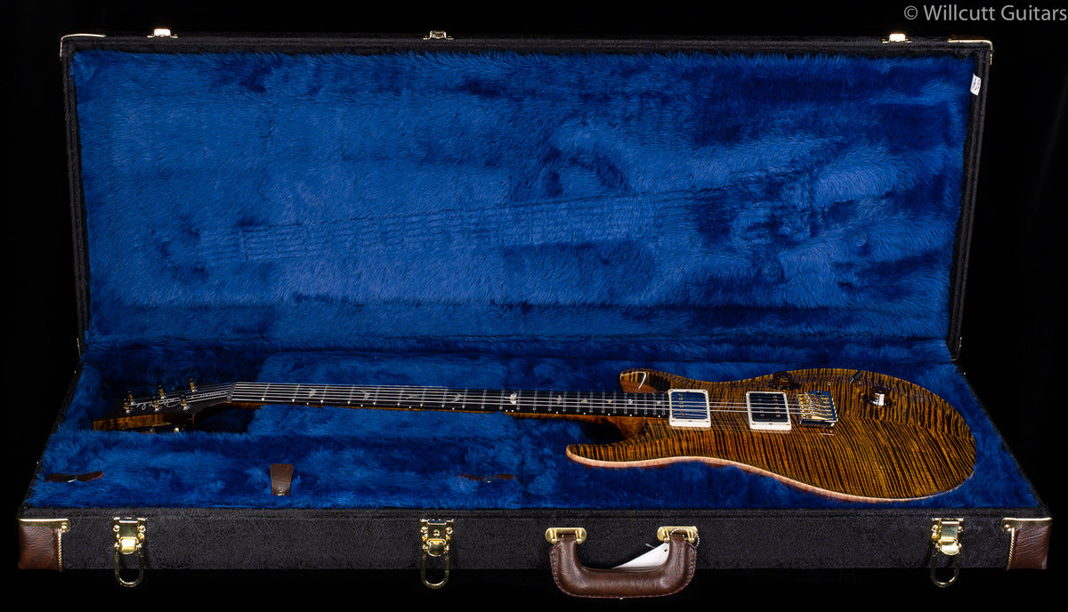 PRS Wood Library Custom 24 &quot;Fatback&quot; Yellow Tiger Artist Top Flamed Maple Neck