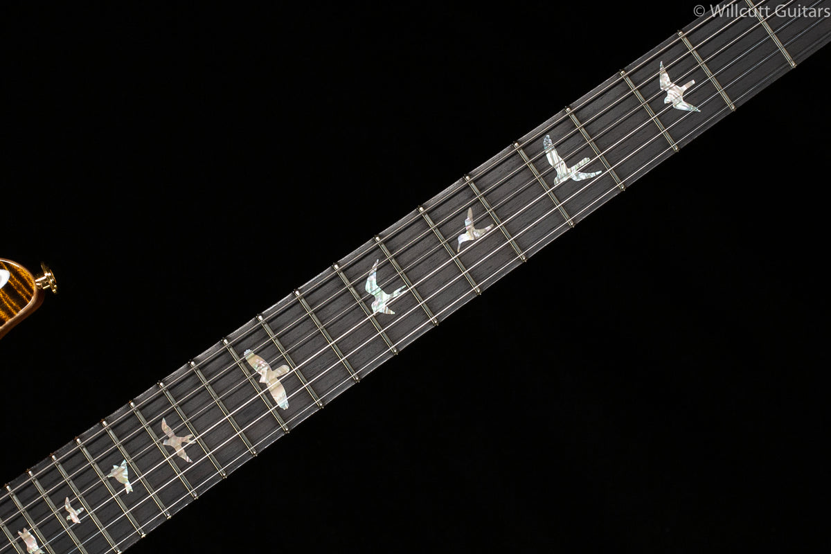 PRS Wood Library Custom 24 &quot;Fatback&quot; Yellow Tiger Artist Top Flamed Maple Neck