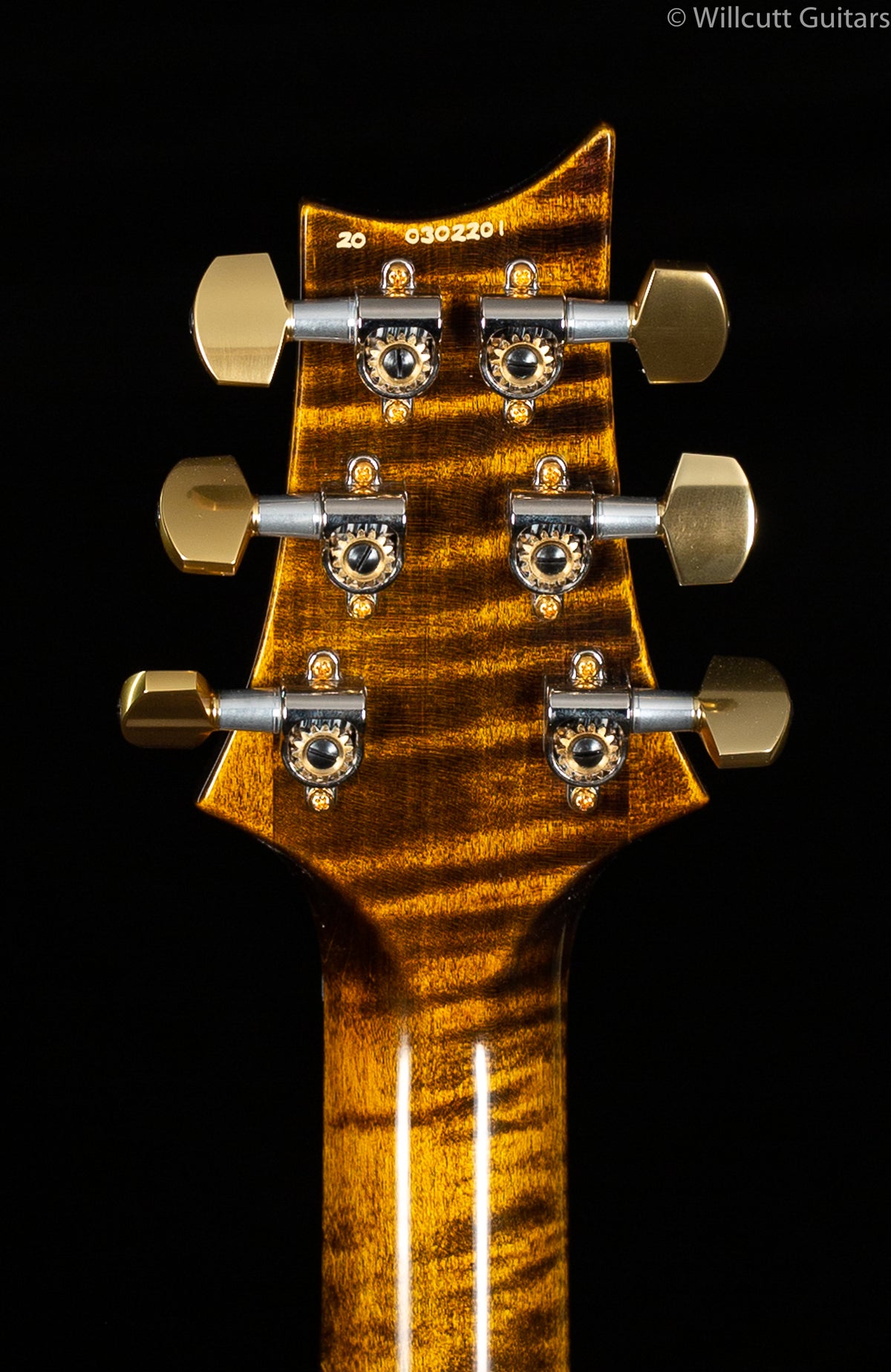 PRS Wood Library Custom 24 &quot;Fatback&quot; Yellow Tiger Artist Top Flamed Maple Neck