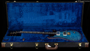 PRS Wood Library Custom 24 "Fatback" Faded Blue Purbleburst Artist Top Flamed Maple Neck