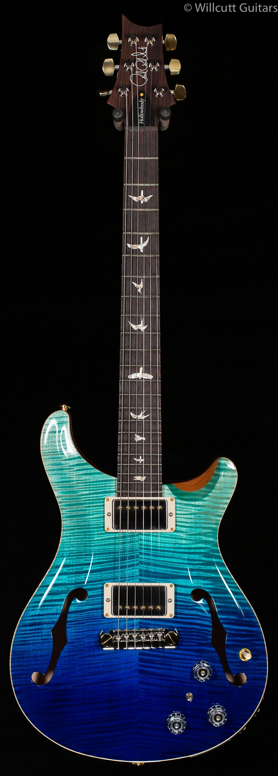 PRS Hollowbody II Piezo Blue Fade 10 Top